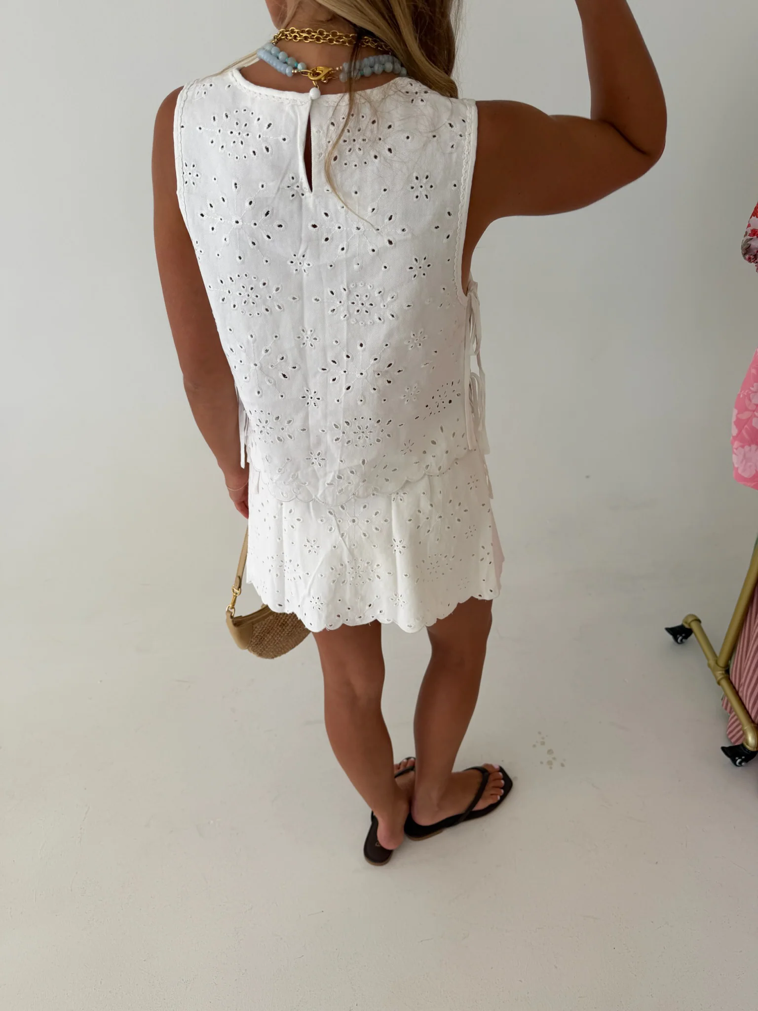 Ember Eyelet Twill Set - White - Image 3