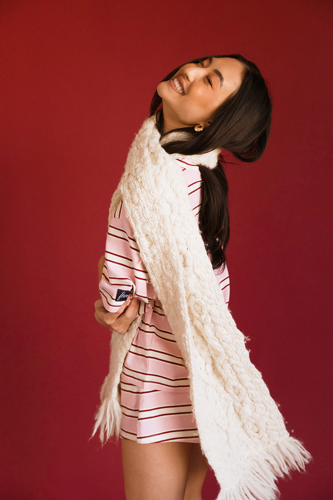 Fancy Button Shorts - Candy Cane Stripes - Image 17
