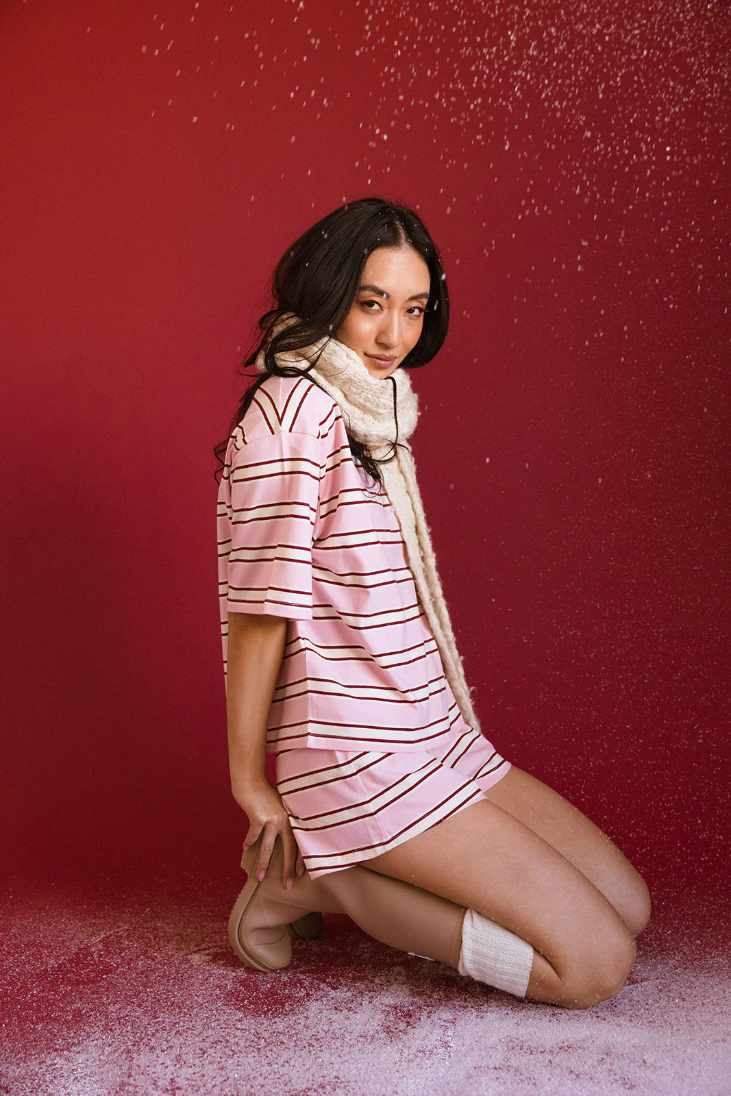 Fancy Button Shorts - Candy Cane Stripes - Image 31