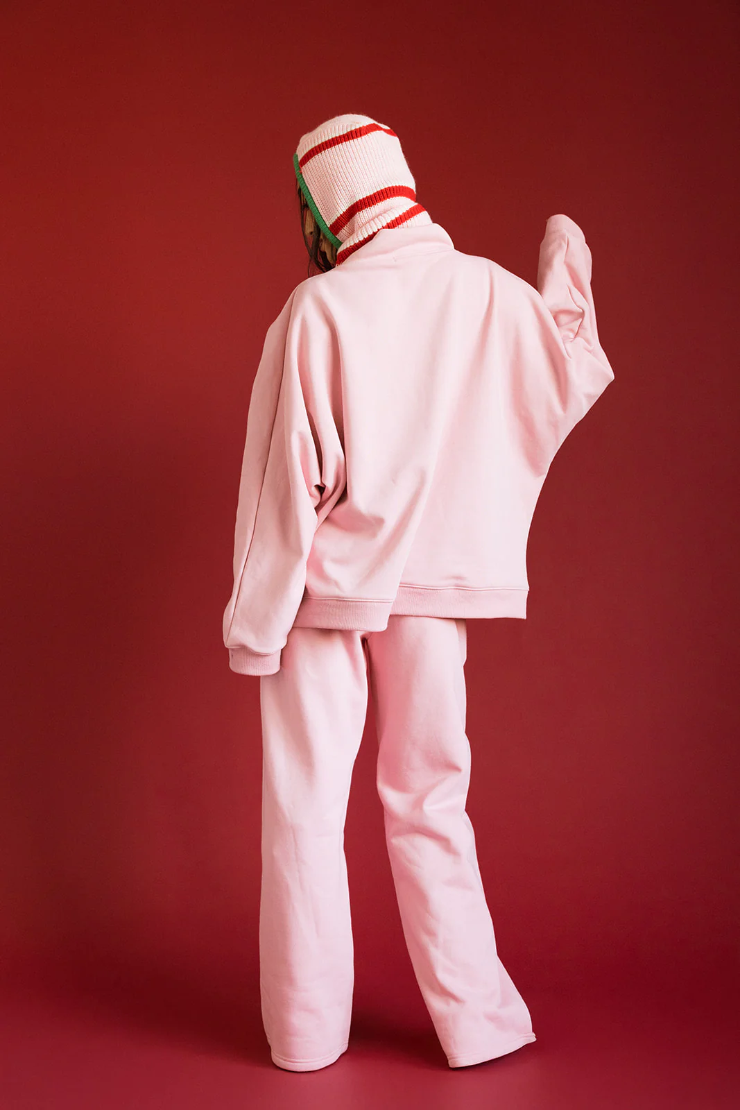 Fancy Fleece Wide Leg Sweatpants - Gumdrop - Image 6