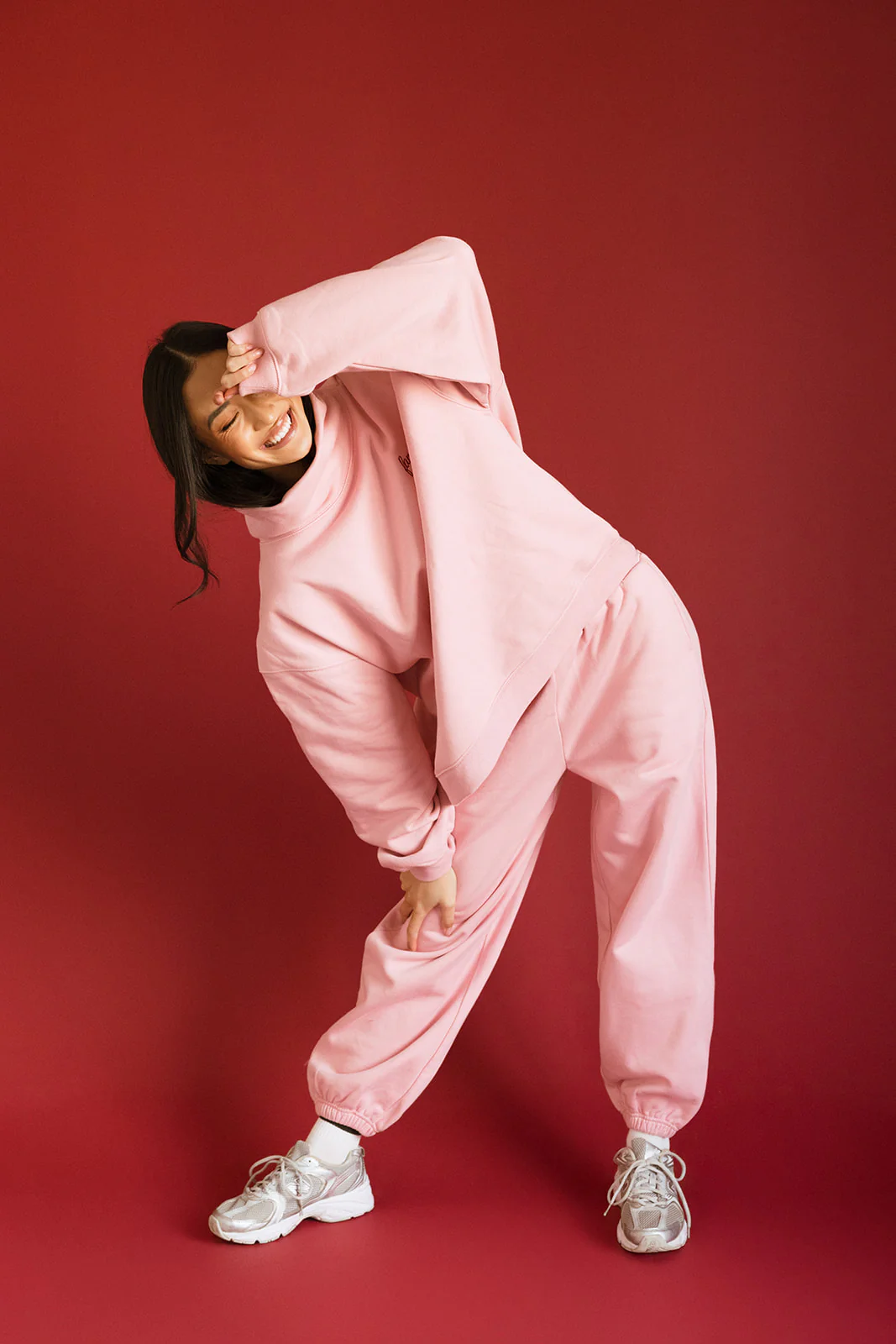 Fancy Oversized Fleece Embroidered Rolled Neck - Gumdrop - Image 8