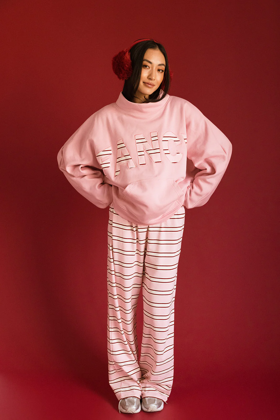 Fancy Striped Button Pants- Candy Cane Stripe - Image 13