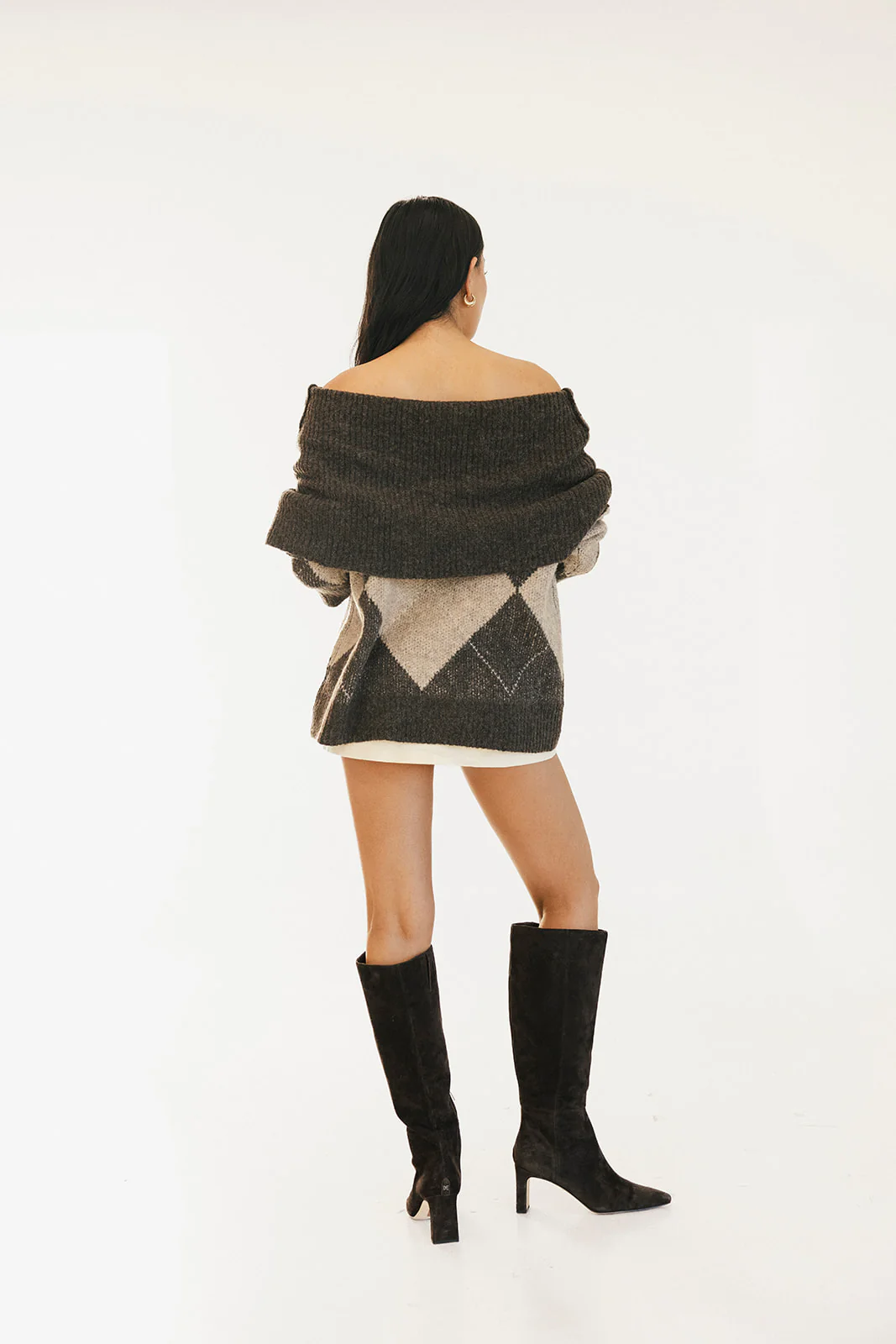 Katie Long Sleeve Sweater - Brown - Image 3