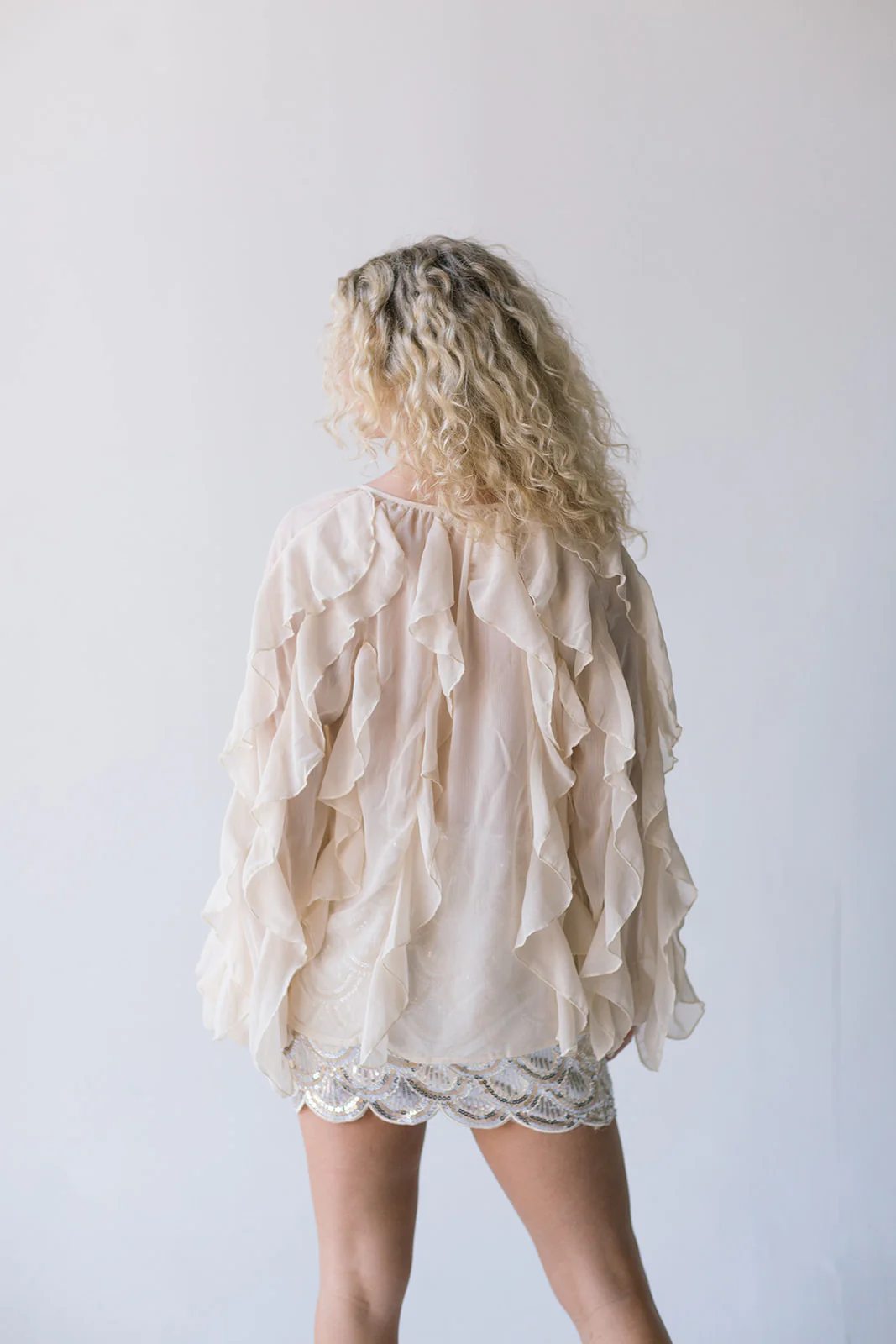 Kinsley Long Sleeve Blouse - Cream - Image 4